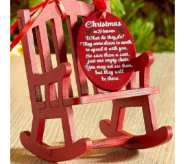 Christmas In Heaven - rocking chair